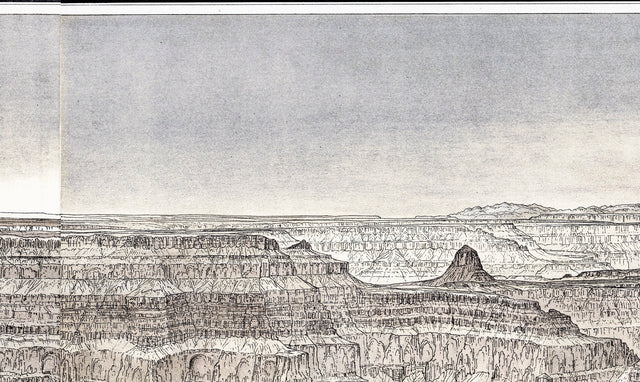 1882 GRAND CANYON TRIPTYCH, Vintage Print of the Grand Canyon, National Park Poster, Nature Print, Landscape Photo, Grand Canyon Art, Decor