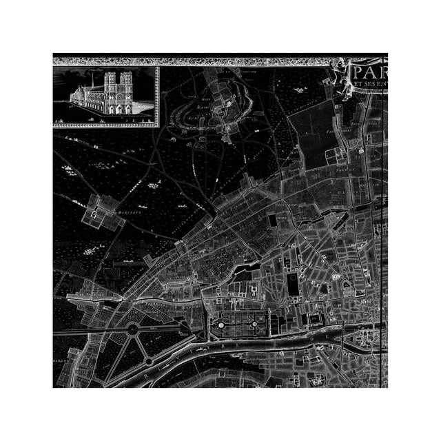 1672 PLAN de PARIS Map - Foundry