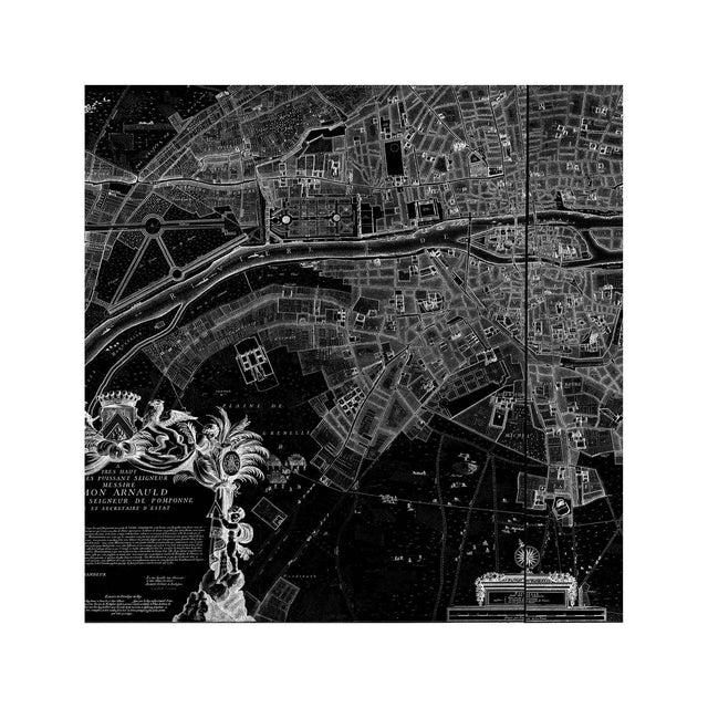 1672 PLAN de PARIS Map - Foundry