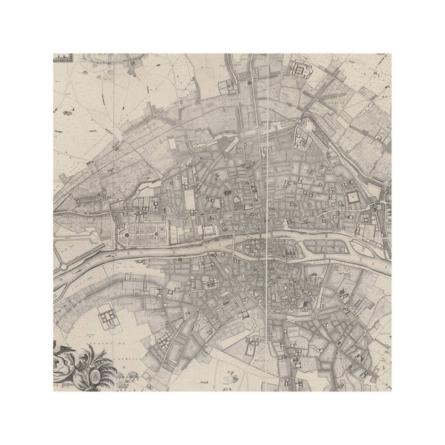 1672 PLAN de PARIS Map - Foundry