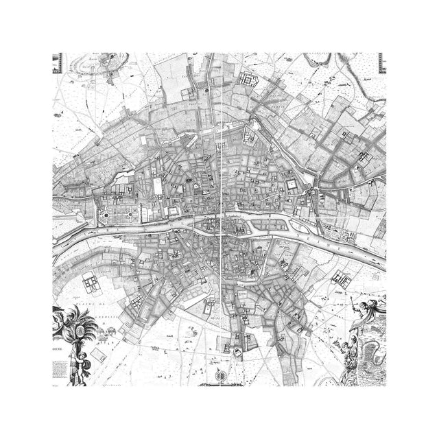 1672 PLAN de PARIS Map - Foundry