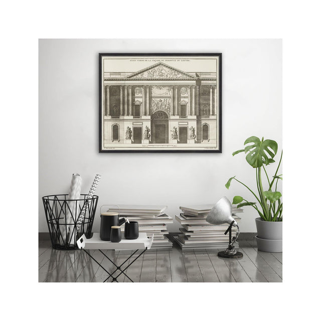 17th Century FACADE du LOUVRE Print - Foundry