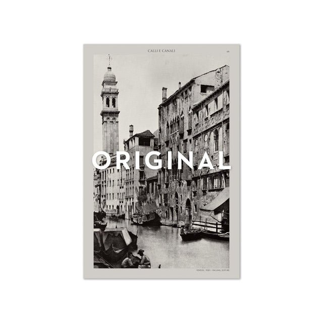 1891 VENICE PHOTOGRAVURE #5 - Calli E Canali - Foundry