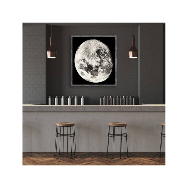 1896 MOON PHOTOGRAVURES - PHASE 01 - NEAR FULL MOON - Foundry