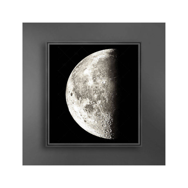 1896 MOON PHOTOGRAVURES - PHASE 03 - HALF MOON - Foundry