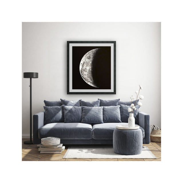 1896 MOON PHOTOGRAVURES - PHASE 05 - QUARTER MOON - Foundry