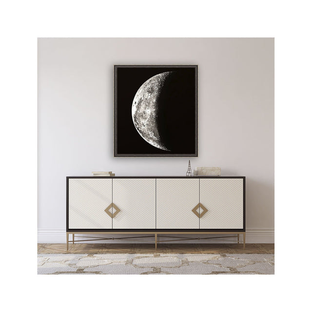 1896 MOON PHOTOGRAVURES - PHASE 05 - QUARTER MOON - Foundry