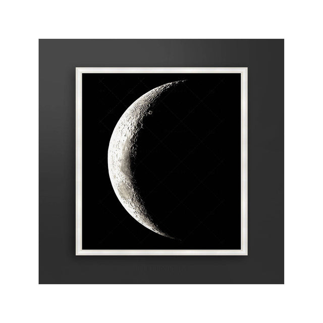 1896 MOON PHOTOGRAVURES - PHASE 06 - CRESCENT MOON - Foundry