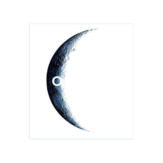 1896 MOON PHOTOGRAVURES - PHASE 06 - CRESCENT MOON - Foundry