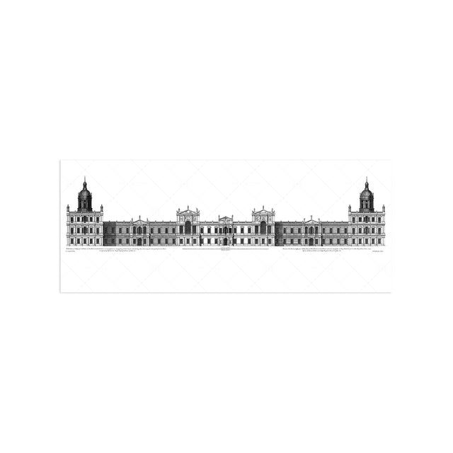 18TH C. PALACE ELEVATIONS #2 - Royal Palace at Whitehall Elevation - Foundry