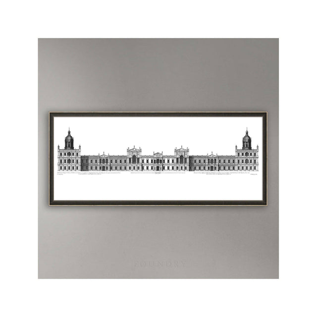 18TH C. PALACE ELEVATIONS #2 - Royal Palace at Whitehall Elevation - Foundry