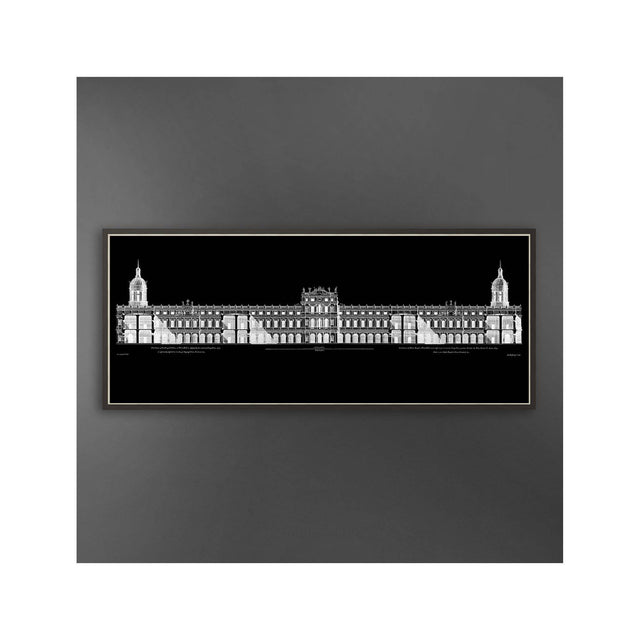 18TH C. PALACE ELEVATIONS #3 - Royal Palace at Whitehall Section - Foundry