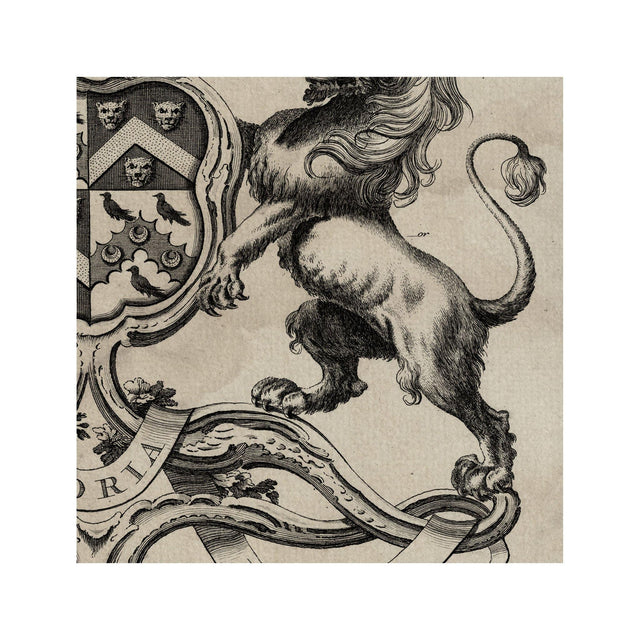 18th Century ENGLISH ARMORIAL ENGRAVING #01 - WENTWORTH CREST - Foundry