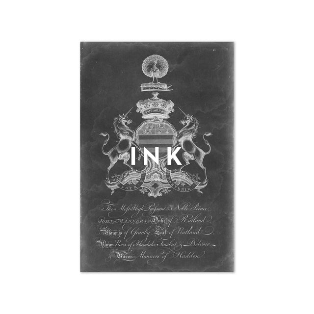 18th Century ENGLISH ARMORIAL ENGRAVING #02 - MANNERS CREST - Foundry