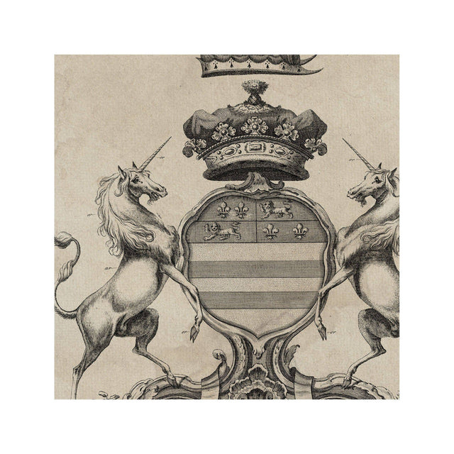 18th Century ENGLISH ARMORIAL ENGRAVING #02 - MANNERS CREST - Foundry