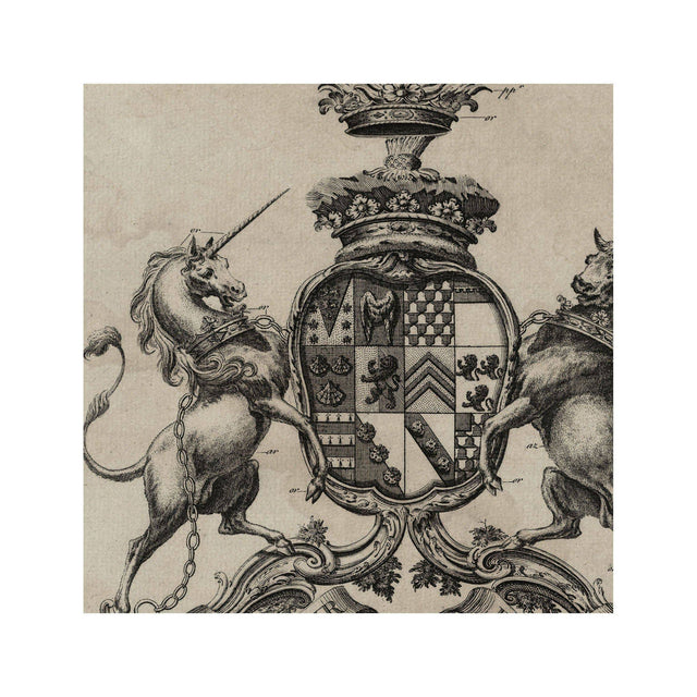 18th Century ENGLISH ARMORIAL ENGRAVING #03 - SEYMOUR CREST - Foundry