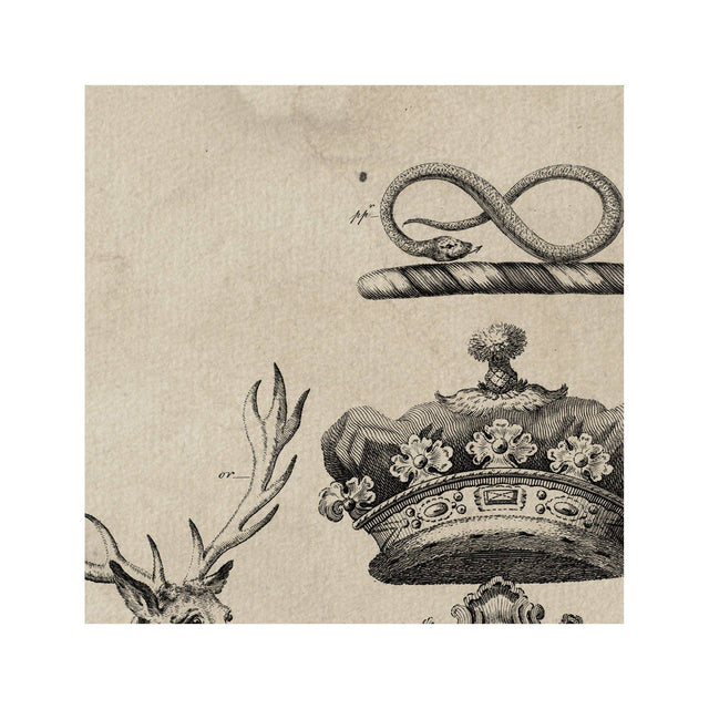 18th Century ENGLISH ARMORIAL ENGRAVING #04 - CAVENDISH CREST - Foundry