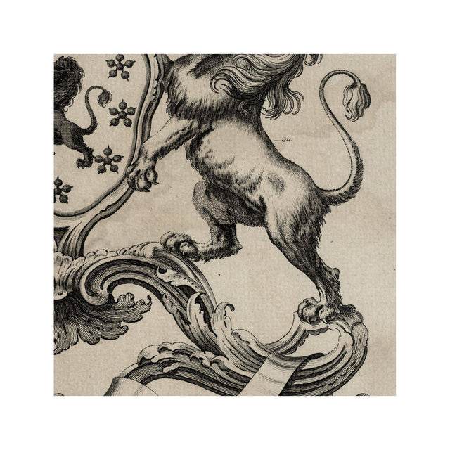 18th Century ENGLISH ARMORIAL ENGRAVING #05 - PIERREPOINT CREST - Foundry