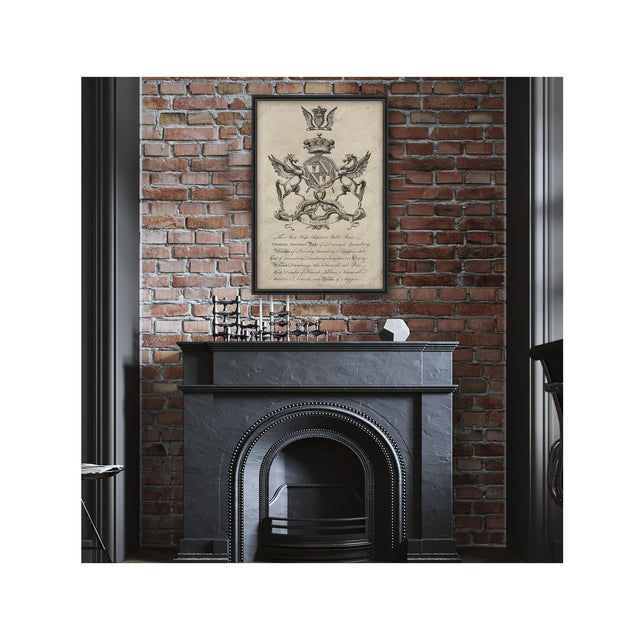 18th Century ENGLISH ARMORIAL ENGRAVING #08 - DOUGLAS CREST - Foundry