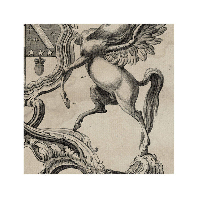 18th Century ENGLISH ARMORIAL ENGRAVING #08 - DOUGLAS CREST - Foundry