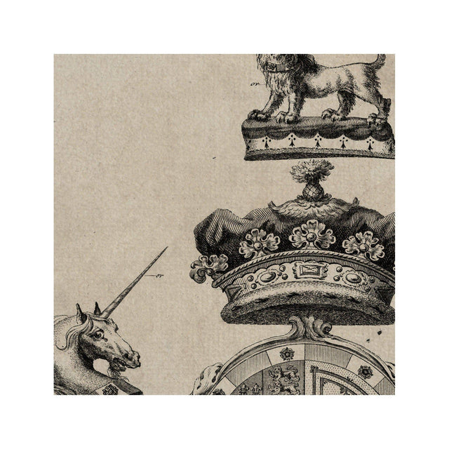 18th Century ENGLISH ARMORIAL ENGRAVING #09 - LENOX CREST - Foundry