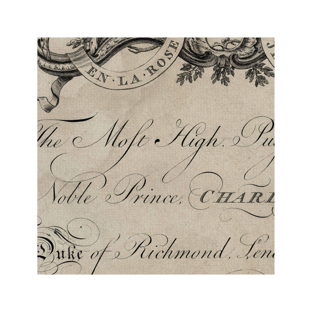 18th Century ENGLISH ARMORIAL ENGRAVING #09 - LENOX CREST - Foundry