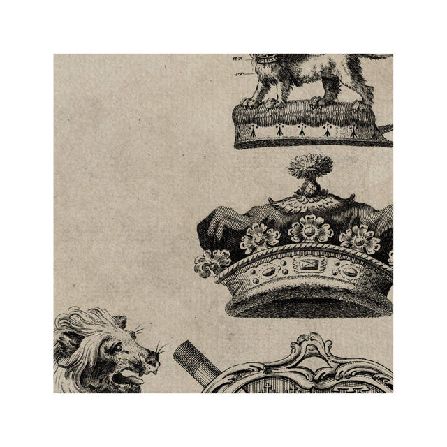 18th Century ENGLISH ARMORIAL ENGRAVING #13 - HOWARD CREST - Foundry