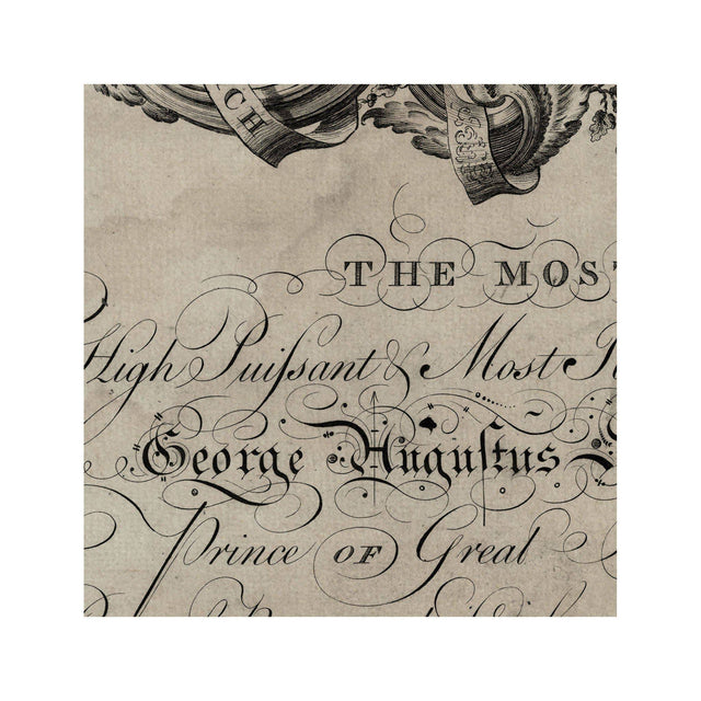 18th Century ENGLISH ARMORIAL ENGRAVING #14 - FREDERICK CREST - Foundry