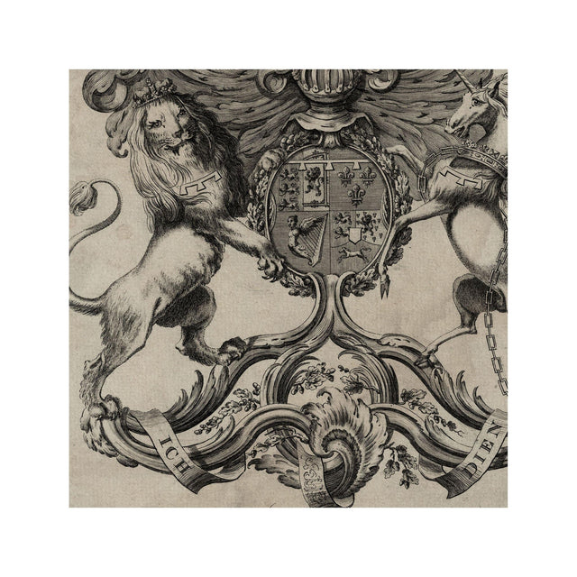 18th Century ENGLISH ARMORIAL ENGRAVING #14 - FREDERICK CREST - Foundry