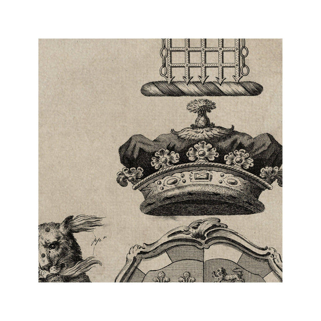 18th Century ENGLISH ARMORIAL ENGRAVING #17 - SOMERSET CREST - Foundry