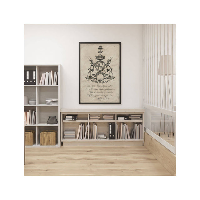 18th Century ENGLISH ARMORIAL ENGRAVING #18 - HAMILTON CREST - Foundry