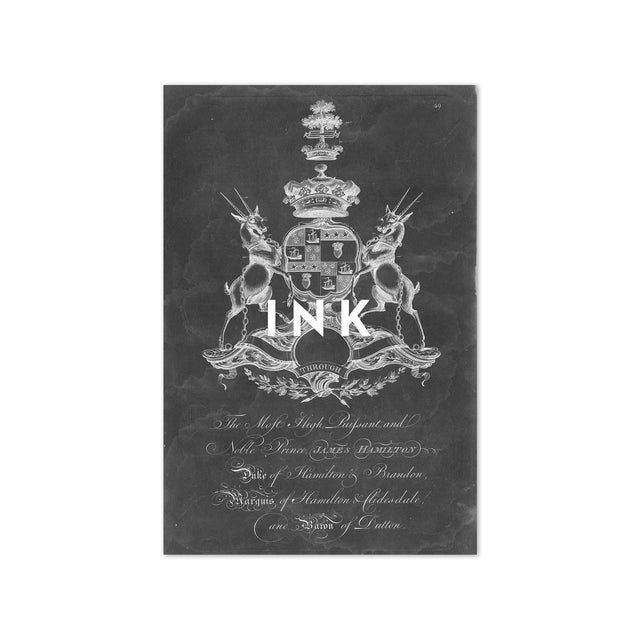 18th Century ENGLISH ARMORIAL ENGRAVING #18 - HAMILTON CREST - Foundry