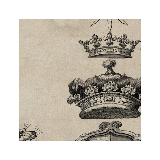 18th Century ENGLISH ARMORIAL ENGRAVING #20 - SACKVILLE CREST - Foundry