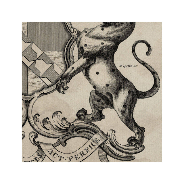 18th Century ENGLISH ARMORIAL ENGRAVING #20 - SACKVILLE CREST - Foundry