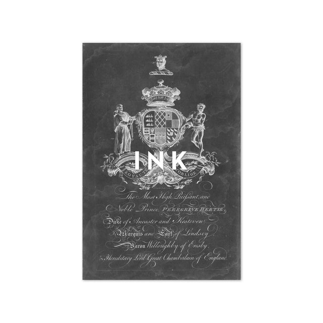 18th Century ENGLISH ARMORIAL ENGRAVING #21 - PEREGRINE CREST - Foundry