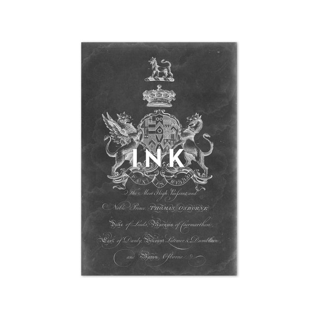 18th Century ENGLISH ARMORIAL ENGRAVING #22 - OSBORNE CREST - Foundry
