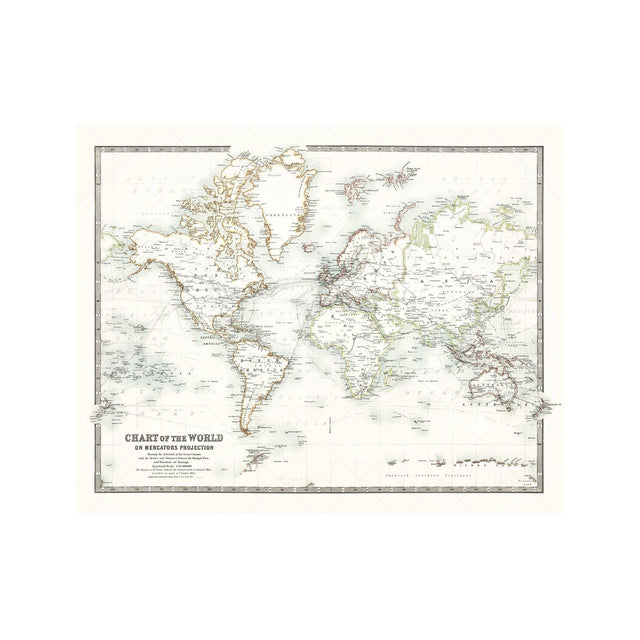 1911 BRITISH Map of the WORLD - Foundry