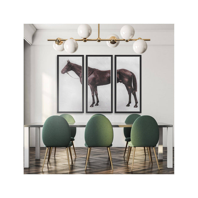 1928 ROYAL ASCOT THOROUGHBRED - LORD DENVER - Triptych - Foundry