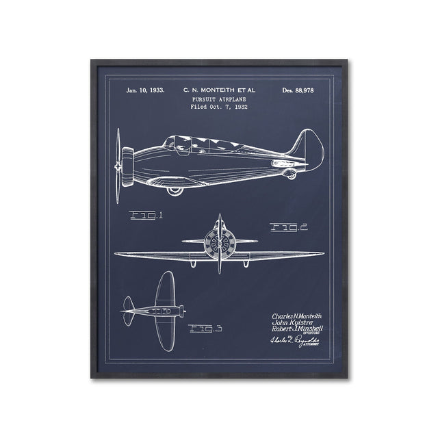 1932 PURSUIT AIRPLANE Patent - Foundry