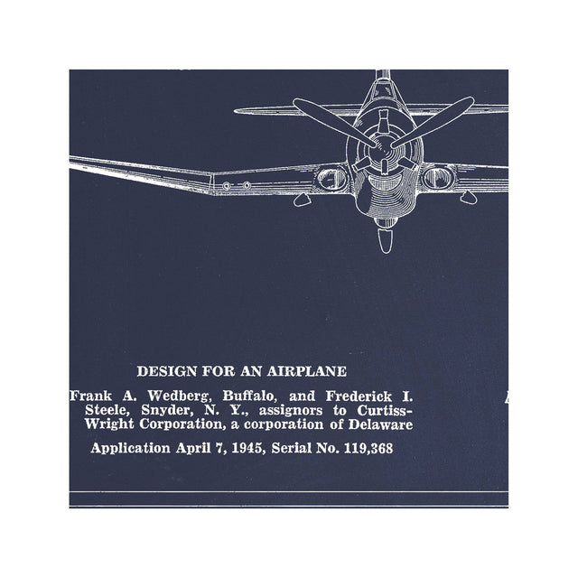 1945 AIRPLANE Patent - Foundry