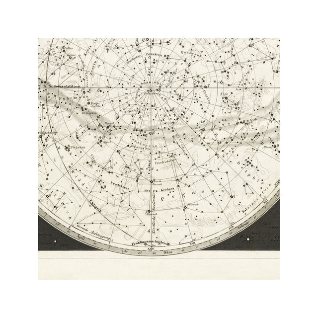 19th C. CONSTELLATION Map - Foundry