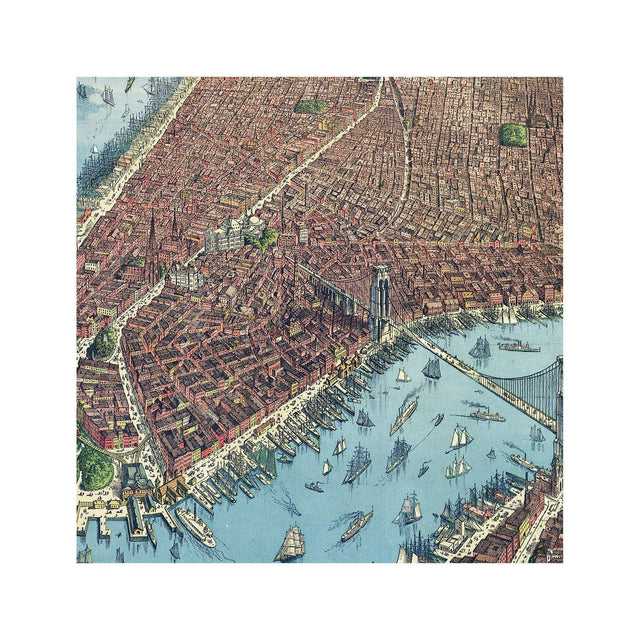 AERIAL Over MANHATTAN - Foundry