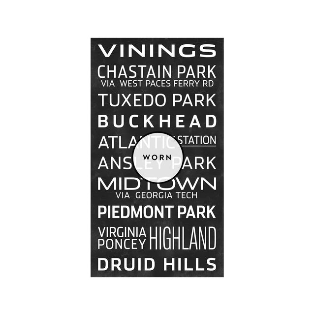 ATLANTA GEORGIA Bus Scroll - VININGS - Foundry