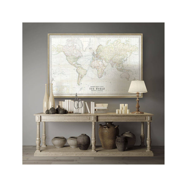 BARTHOLOMEW'S CHART of the WORLD on MERCATORS PROJECTION - Foundry