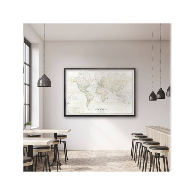 BARTHOLOMEW'S CHART of the WORLD on MERCATORS PROJECTION - Foundry