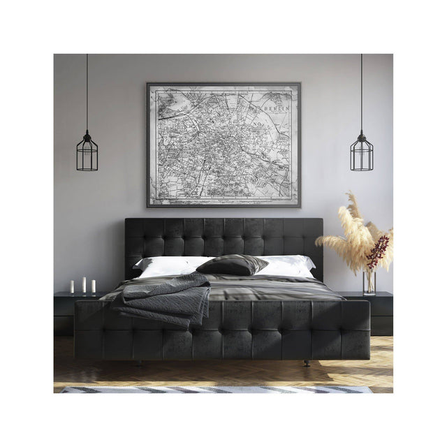 BERLIN, GERMANY - MAP of 1895 - Foundry