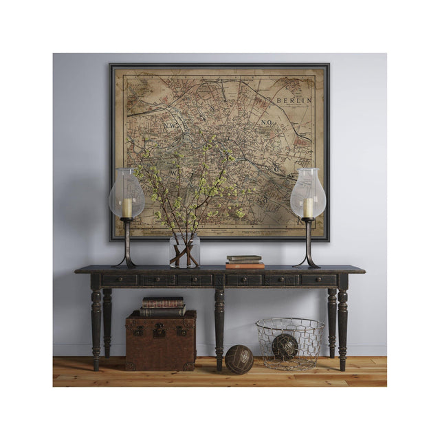 BERLIN, GERMANY - MAP of 1895 - Foundry