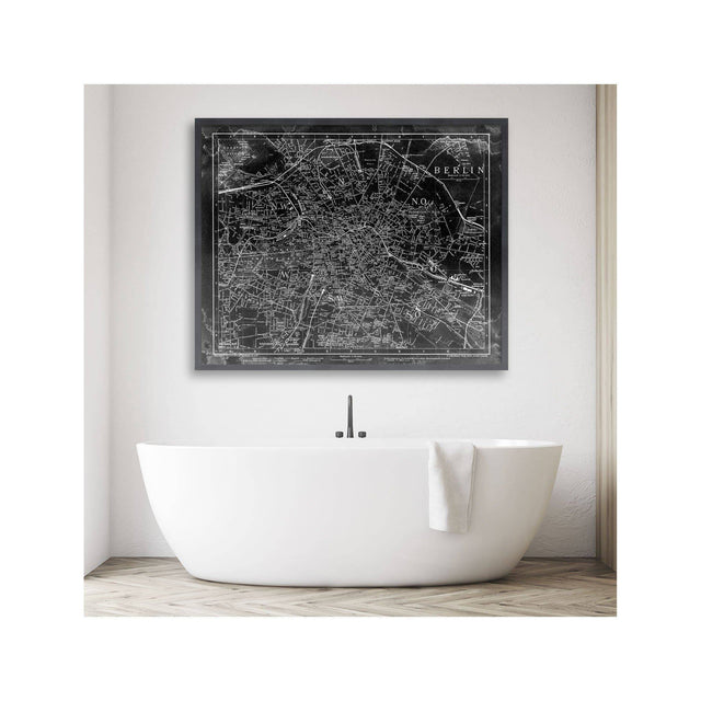 BERLIN, GERMANY - MAP of 1895 - Foundry