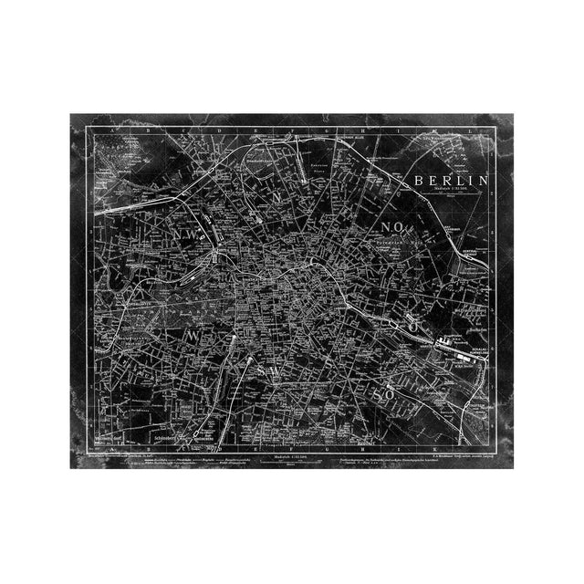 BERLIN, GERMANY - MAP of 1895 - Foundry