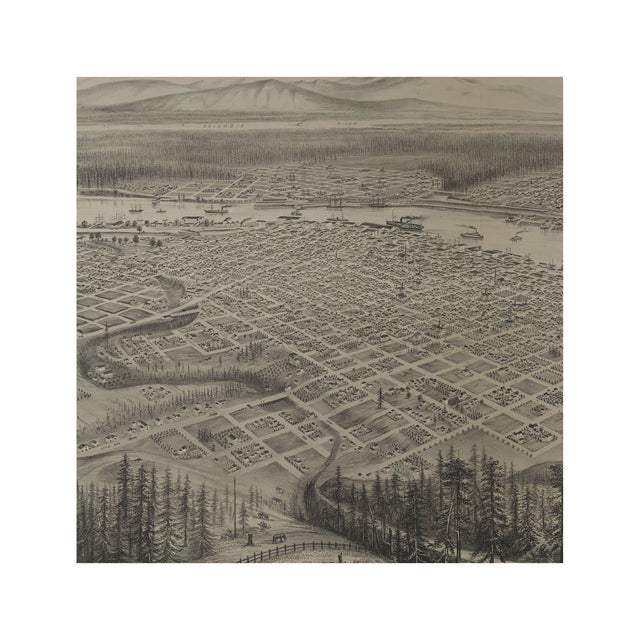 BIRD'S EYE VIEW of the CITY of PORTLAND - Foundry
